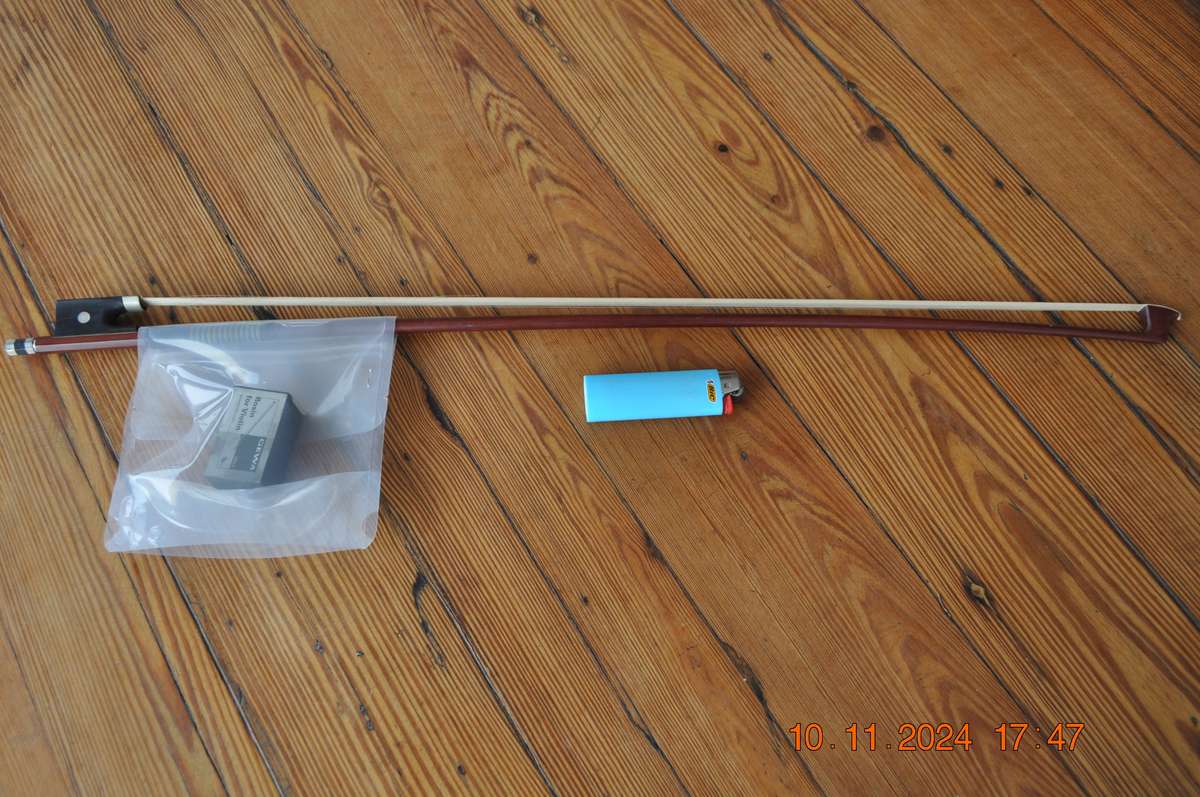 Violin Bow With Rosin