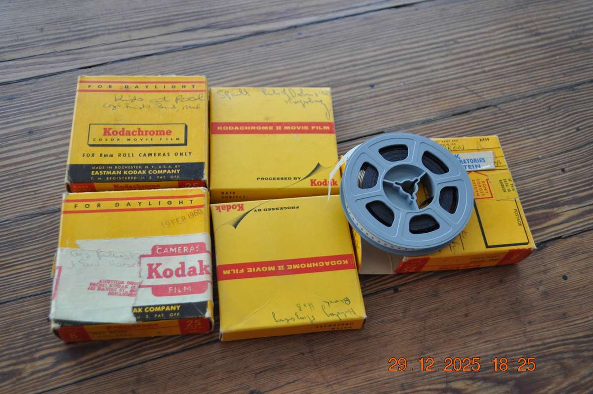 Vintage 8mm Film On Reels x 5