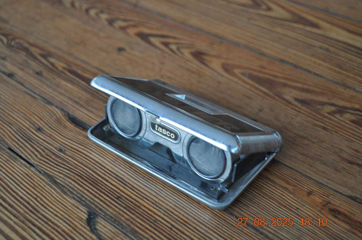 Vintage Tasco Cavalier Folding Opera Glasses Binoculars (james bond)