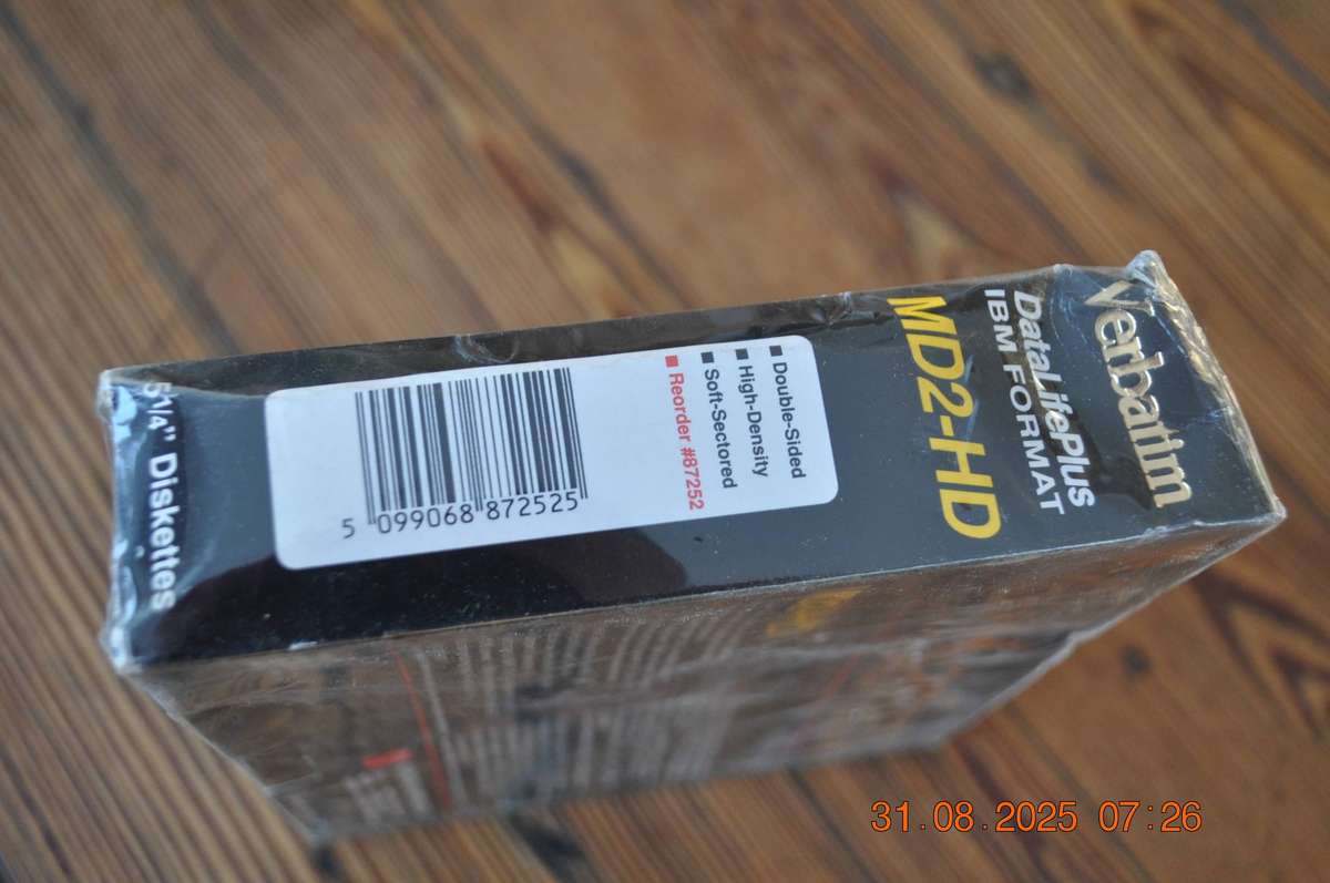 Vintage Verbatim MD2- HD Floppy Disk (new sealed)