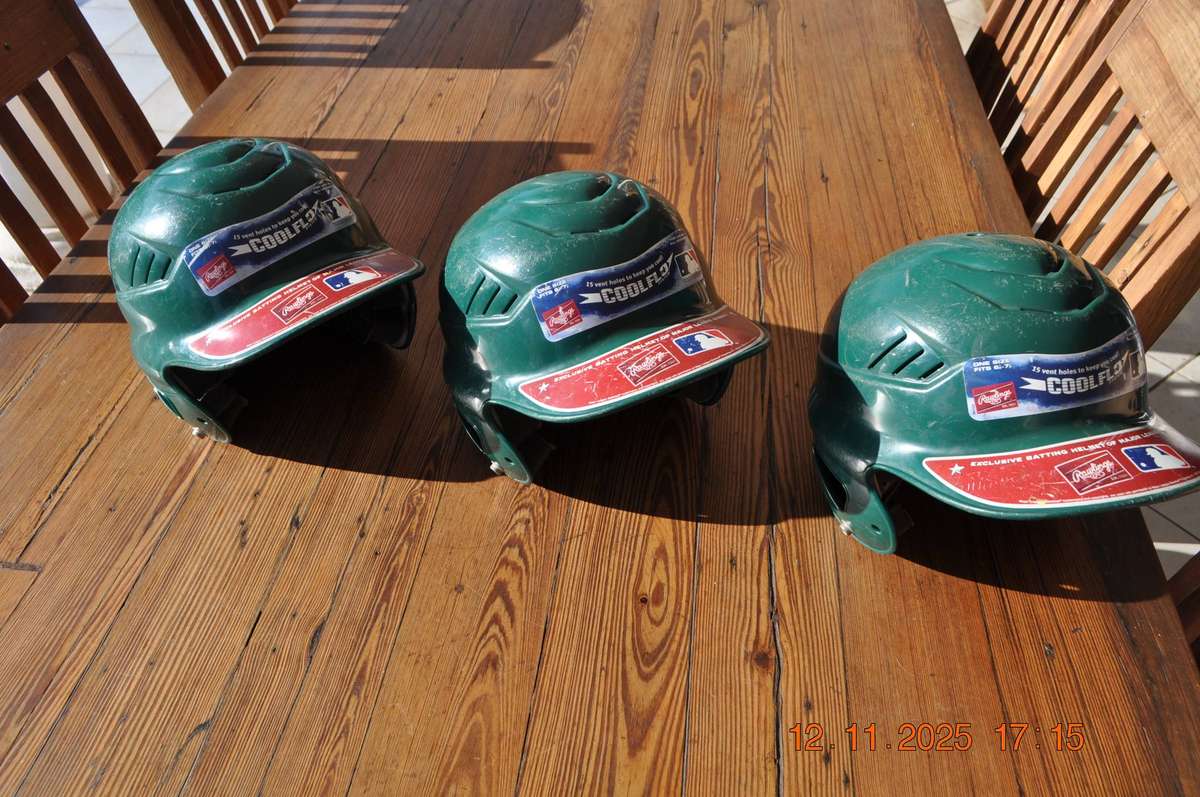 Baseball Batting Helmets x 3 (youth)