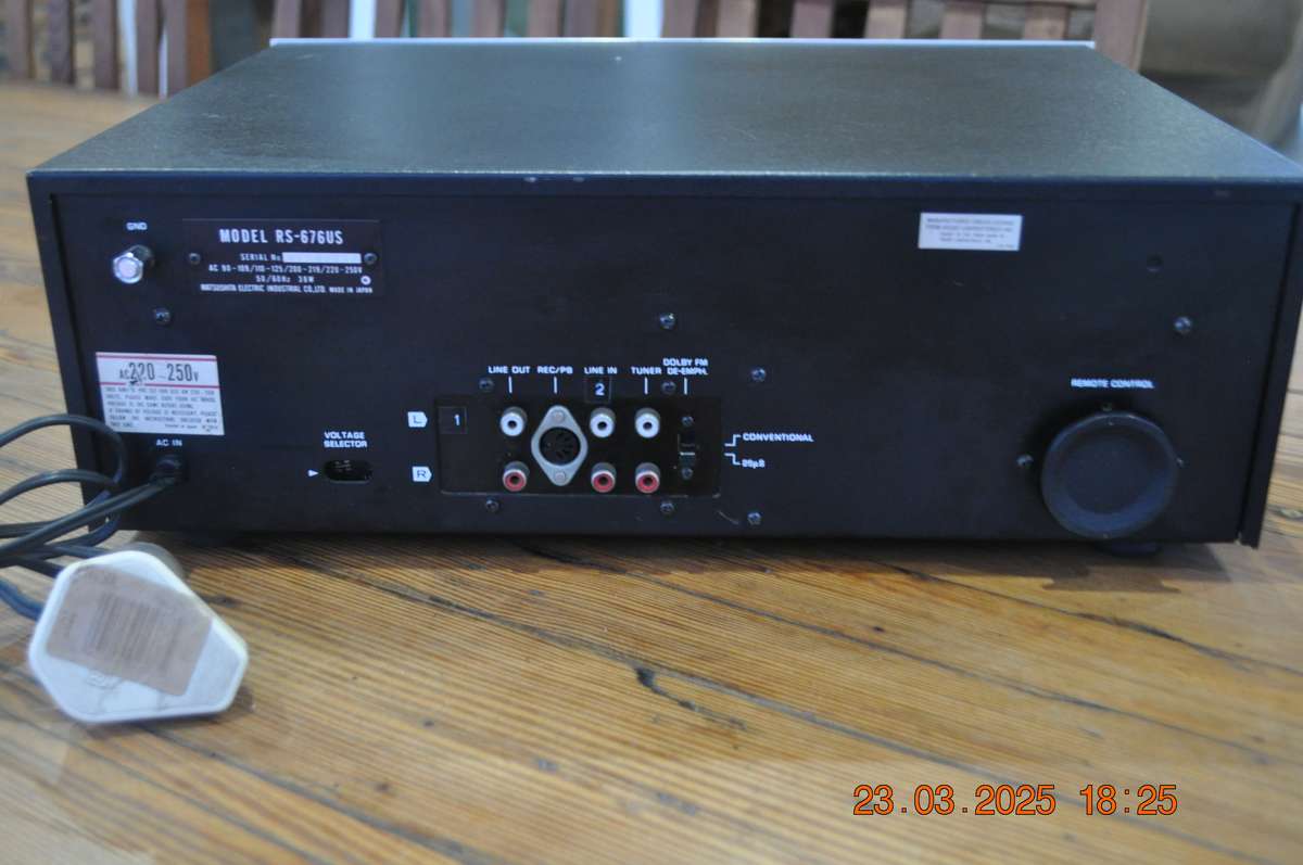 Vintage Technics Stereo Cassette Deck 676