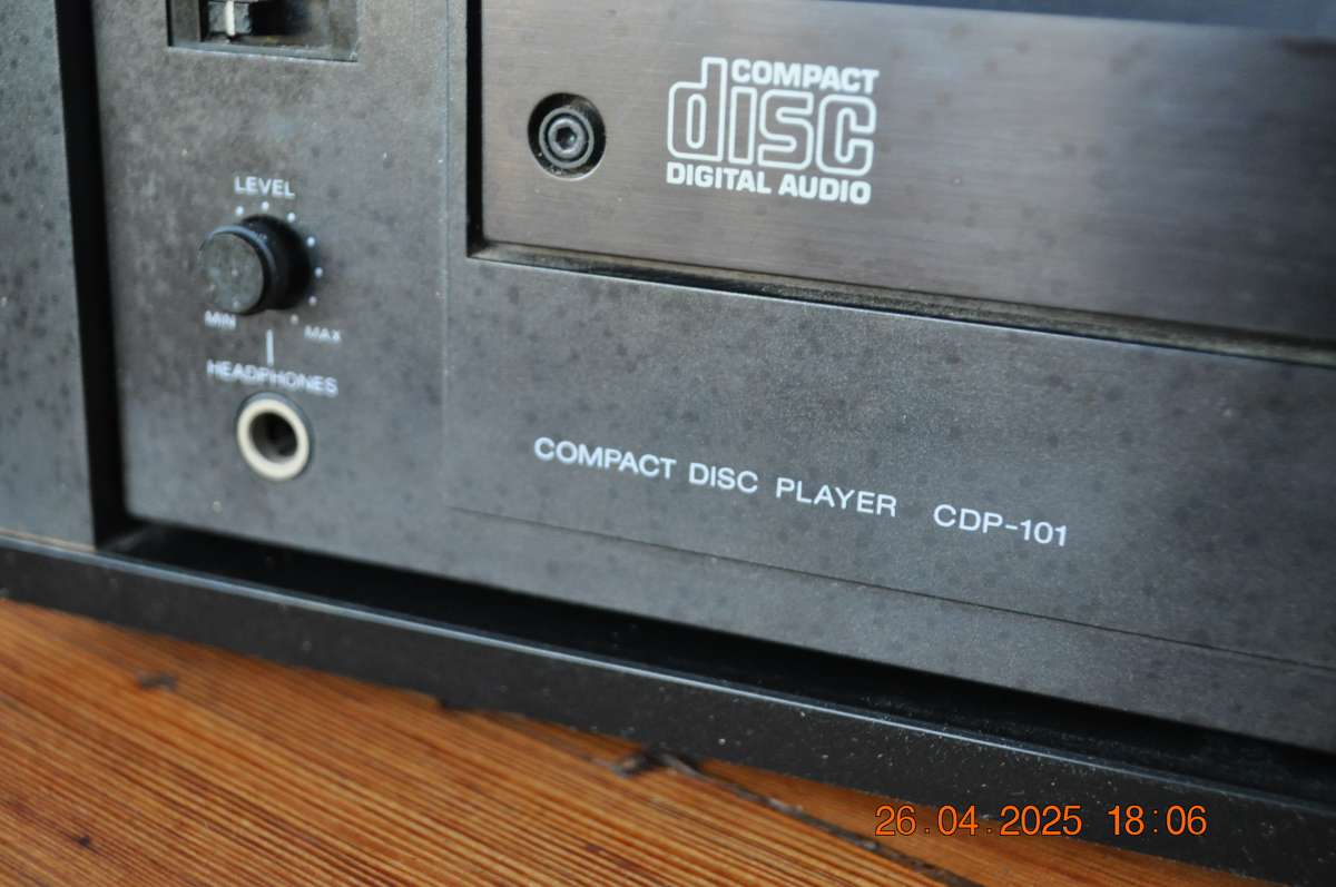 Vintage First Sony CD Player 1980s CDP-101 As Is