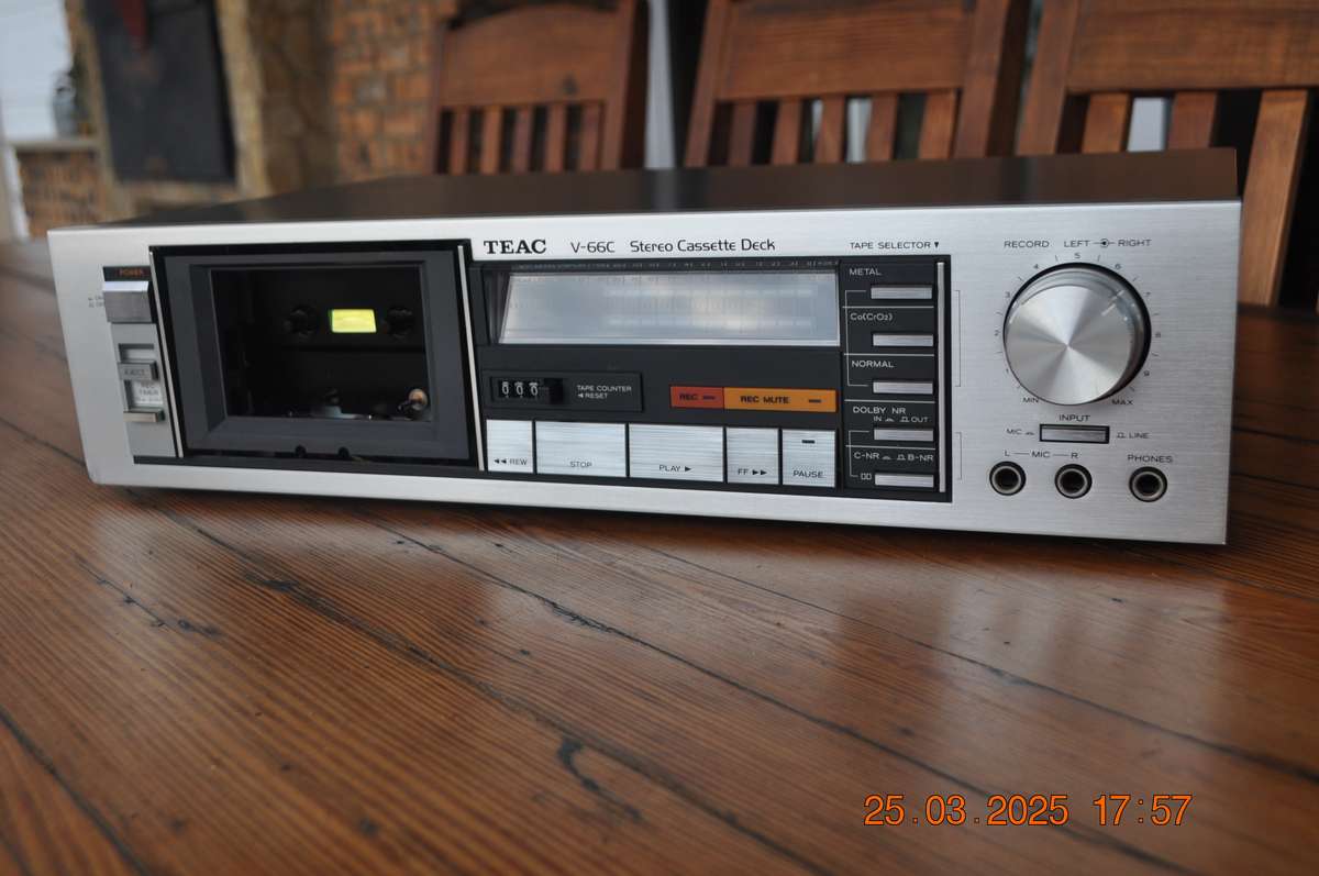 Vintage Teac Stereo Cassette Deck V-66C