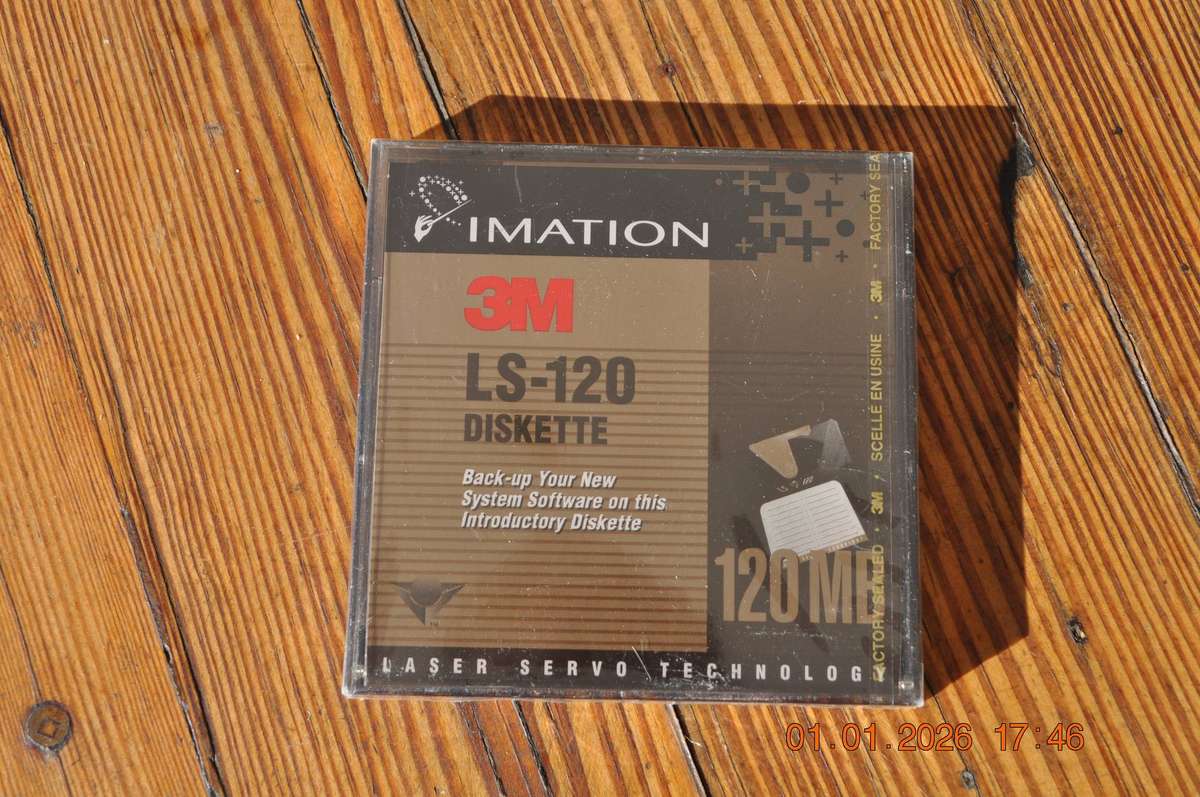 Vintage 3M 120Mb Floppy Discs x 2