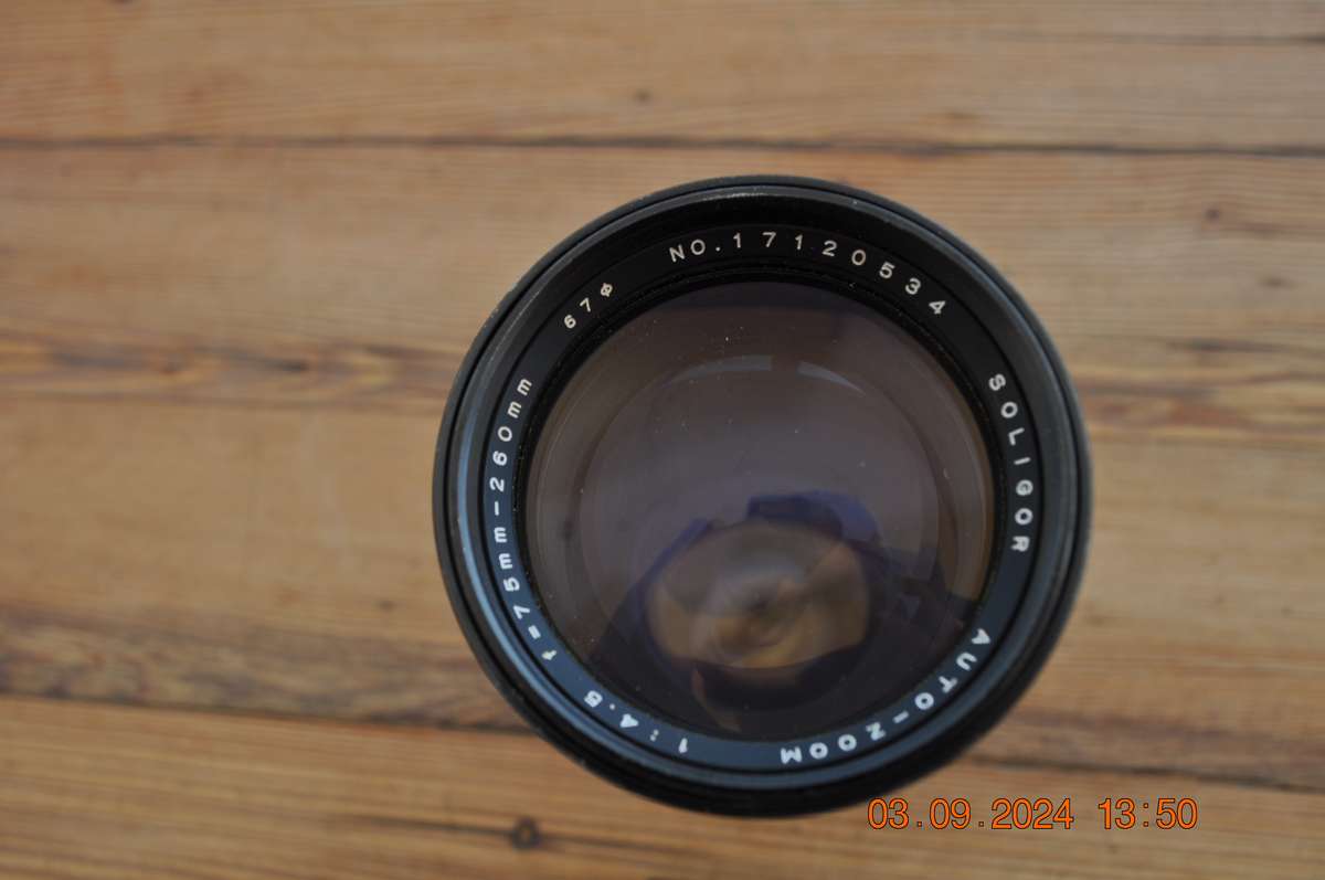 Soligor 75mm  260mm 1:4.5 Auto Zoom Lens