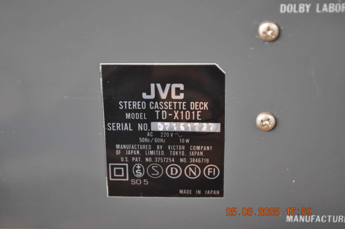 Vintage JVC Stereo Cassette Deck TD-X101E(working)