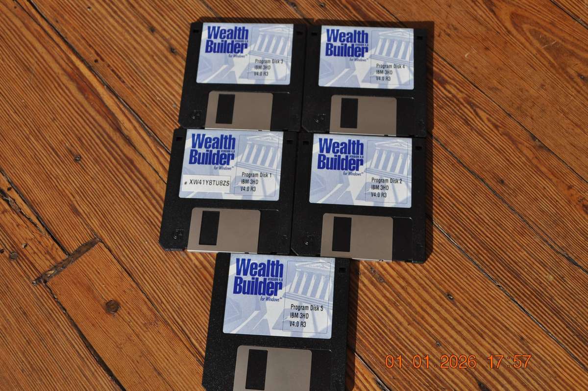 Vintage Computer Software 1.44mb Floppy Discs (13)