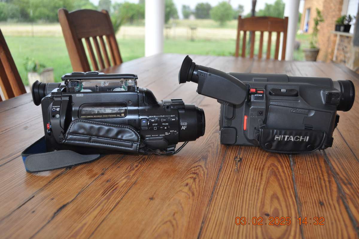 Vintage Sony and Hitachi 8mm Video Cameras (as is)