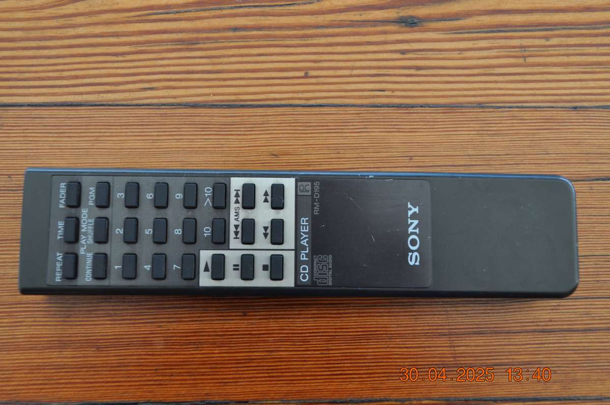 Sony Orginal CD Player Remote Control RM-D195