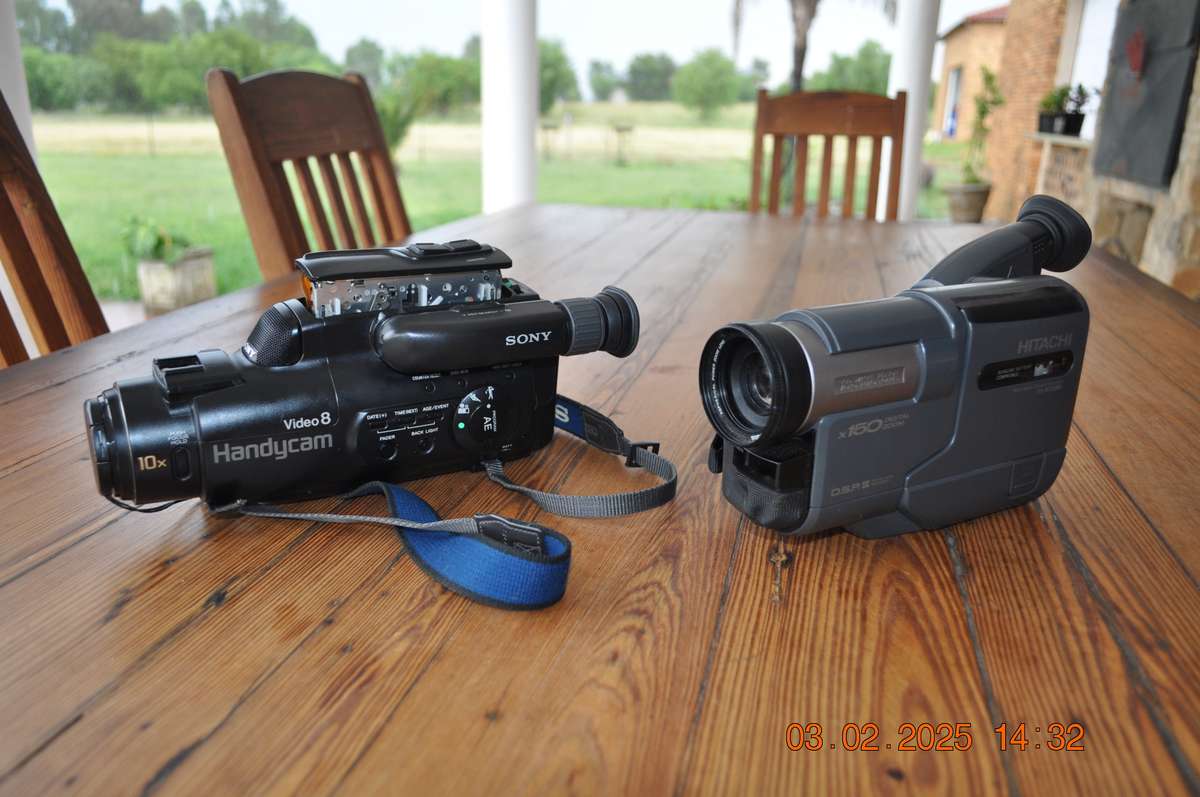 Vintage Sony and Hitachi 8mm Video Cameras (as is)