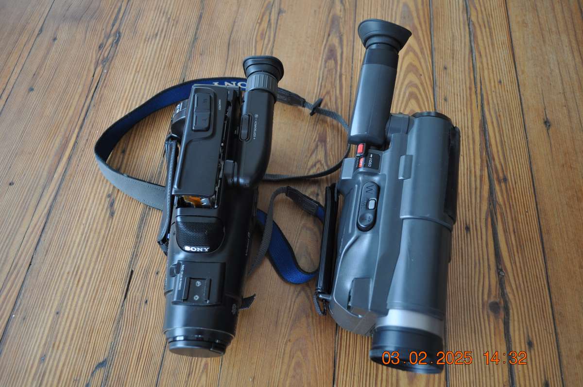 Vintage Sony and Hitachi 8mm Video Cameras (as is)