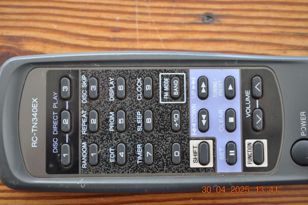 Original Aiwa CD System Remote Control RC-TN340EX