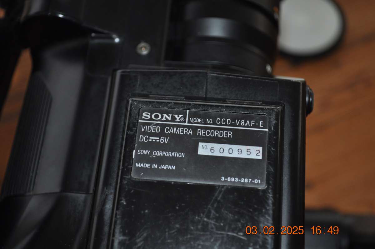 Vintage Sony 8mm Video Camera (as is)