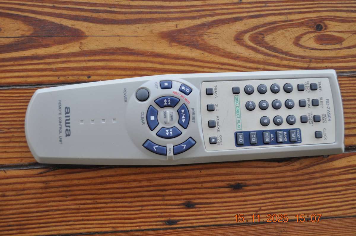 Original Aiwa HiFi Remote Control RC-ZAS04