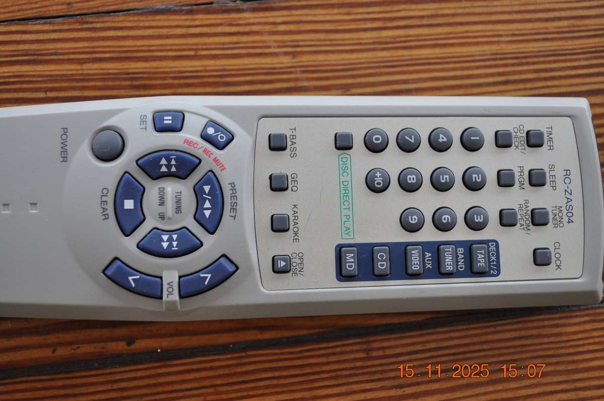 Original Aiwa HiFi Remote Control RC-ZAS04