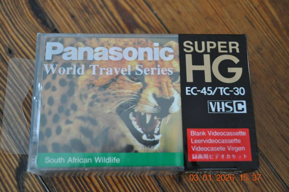 Vintage TDK Panasonic VHS-C Video Cassettes (new)
