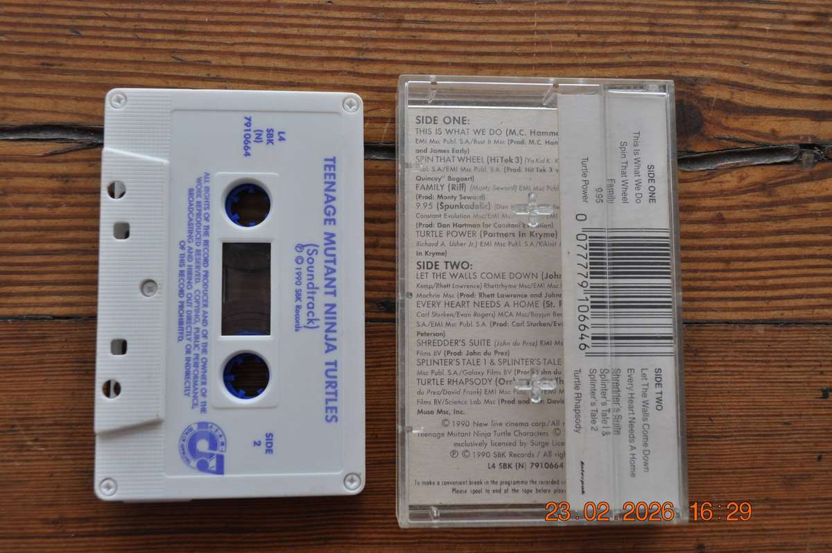 Teenage Mutant Ninja Turtles - Soundtrack (Cassette)