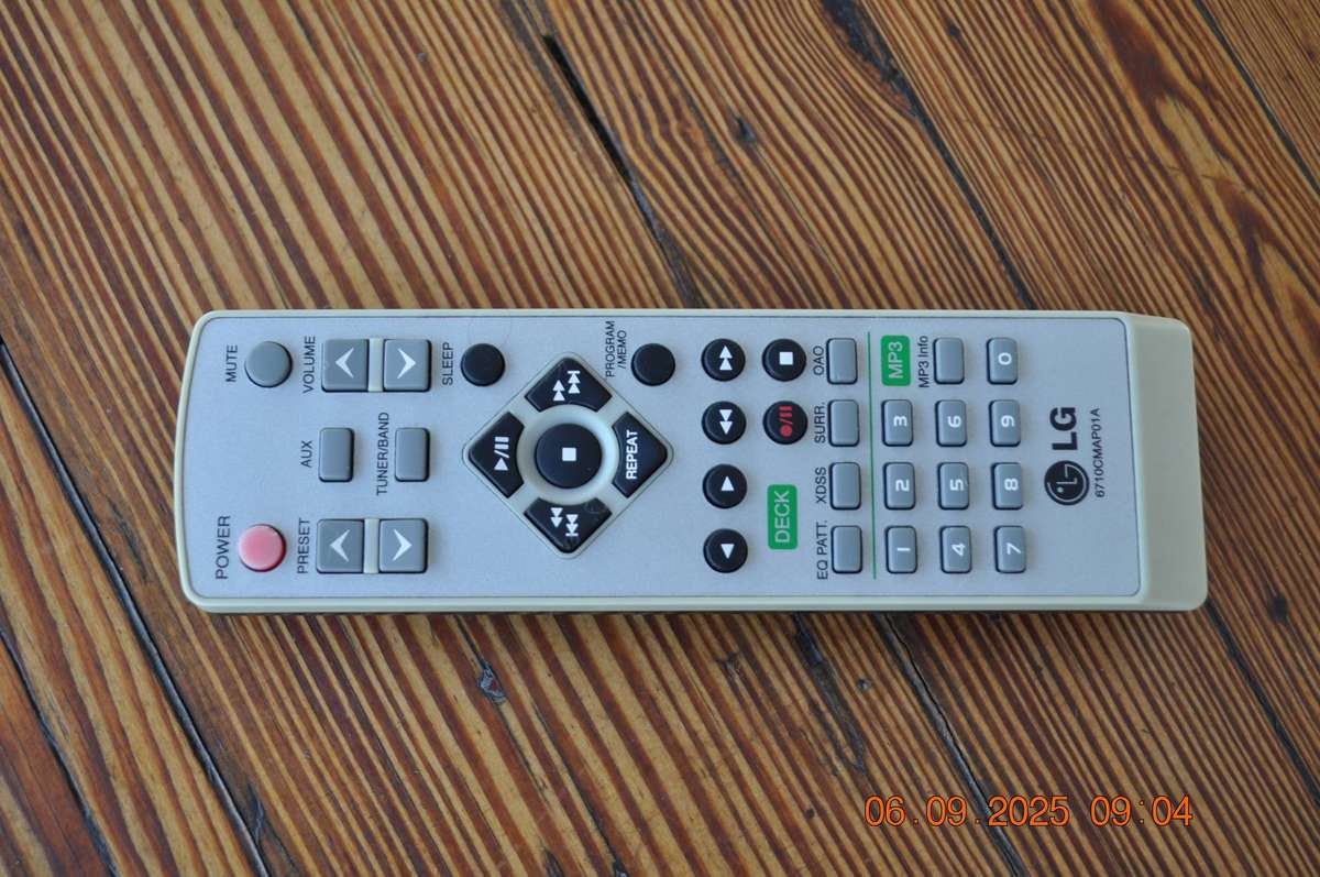 LG Mp3 Hifi Remote Control LG 6710CMAP01A
