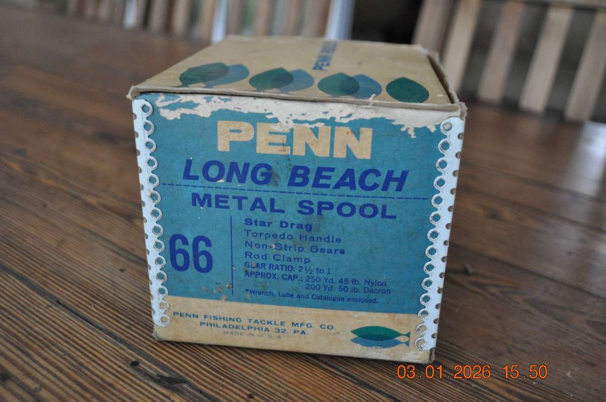Vintage Penn Long Beach N0 66 Fishing Reel