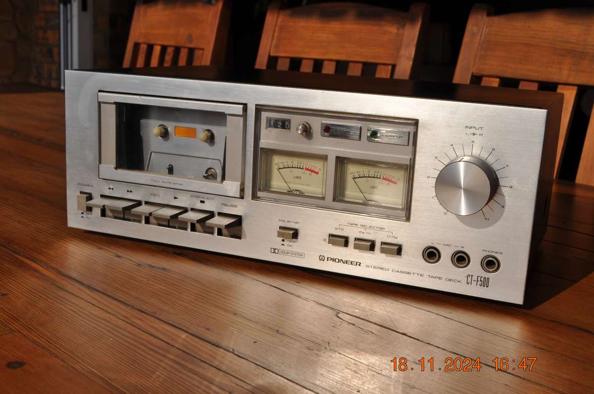 Vintage Pioneer CT-500 Cassette Tape Deck