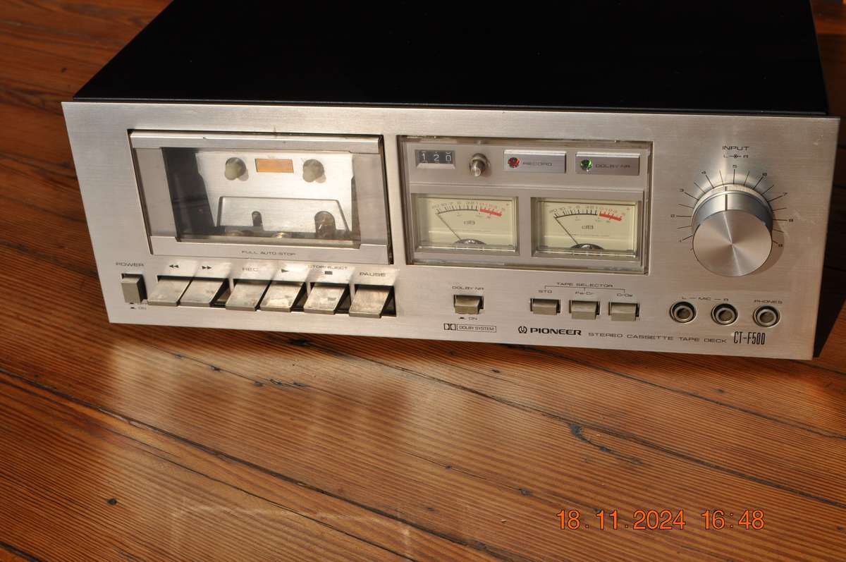 Vintage Pioneer CT-500 Cassette Tape Deck