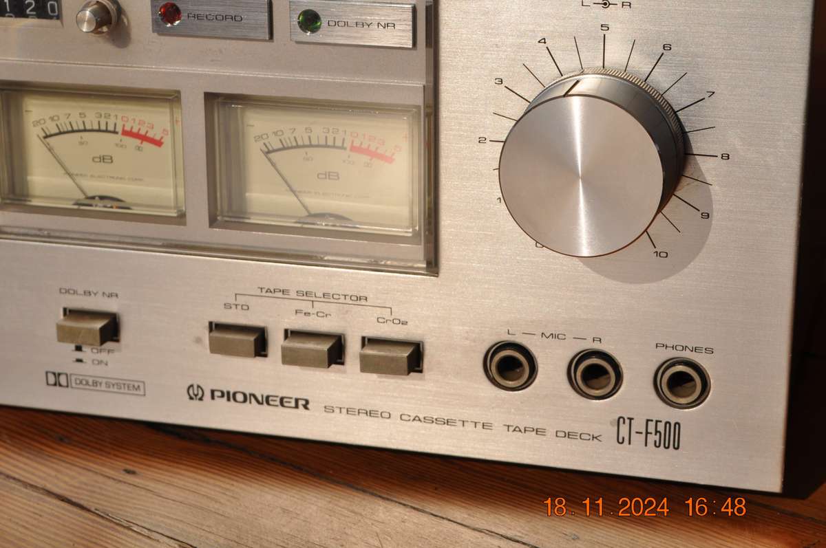 Vintage Pioneer CT-500 Cassette Tape Deck