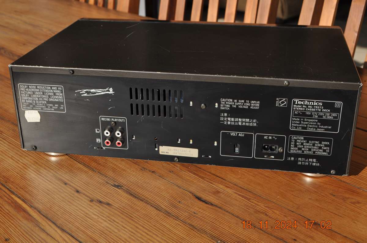 Vintage Technics RS-TR272 Cassette Tape Deck