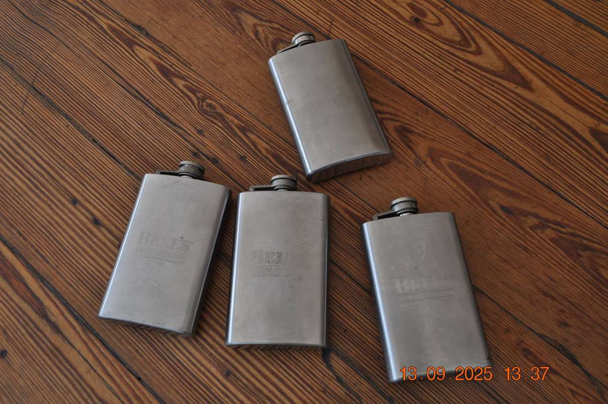 Bells Whisky Hip Flasks x 4