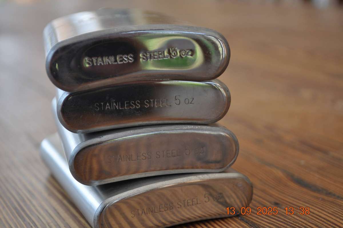 Bells Whisky Hip Flasks x 4