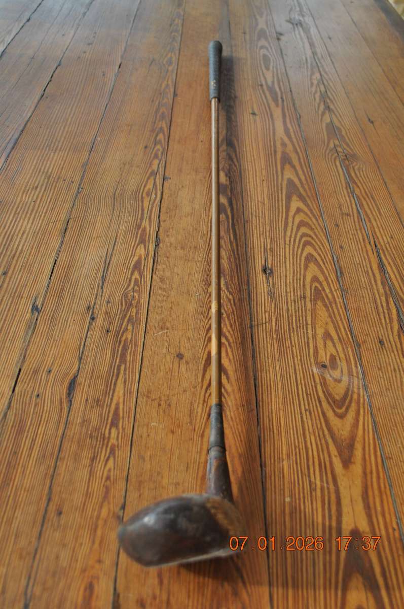 Vintage Spalding 3L Wooden Golf Club Driver