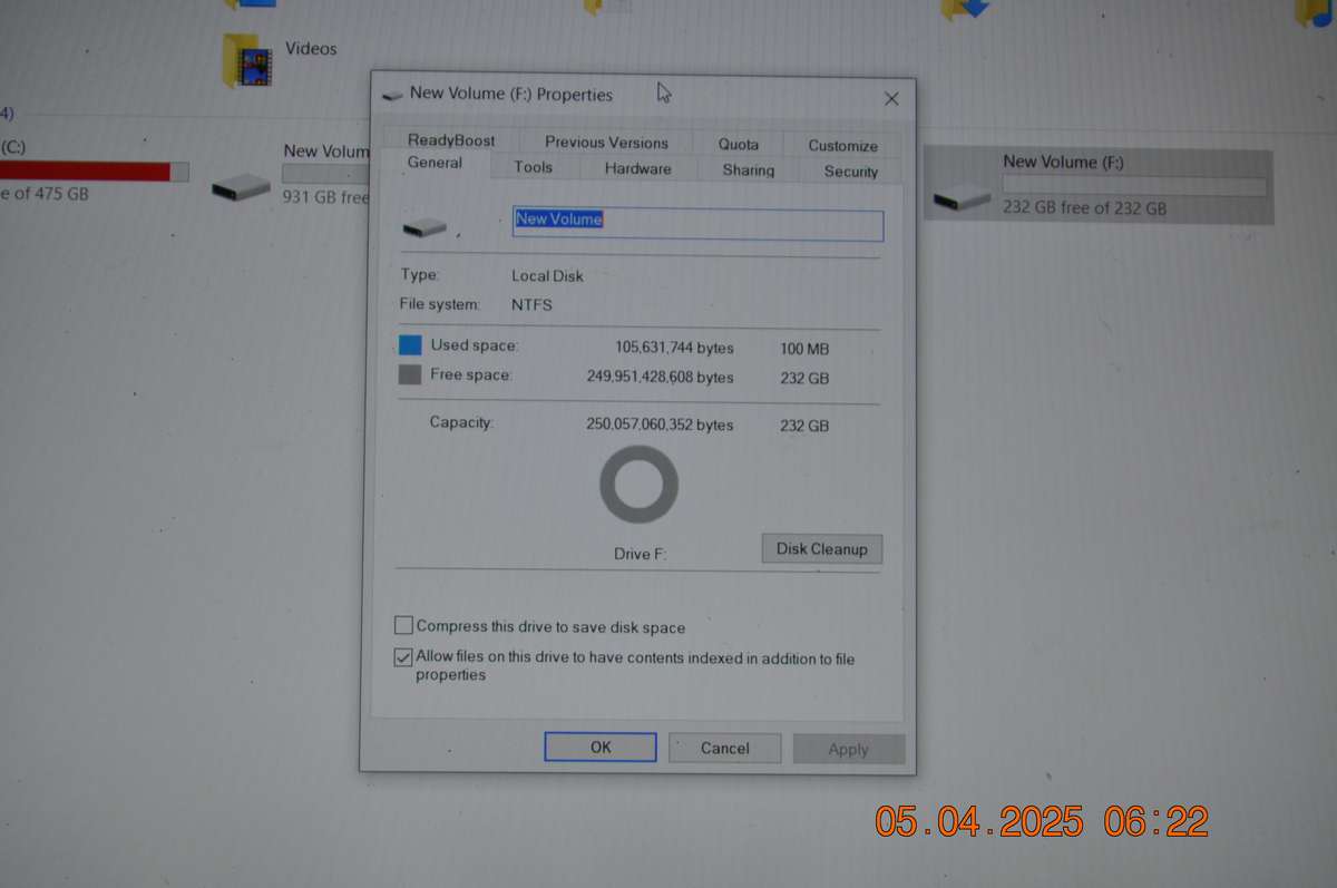 Sata PC Desk Top Hard Drives 250GB x 2 and 500GB