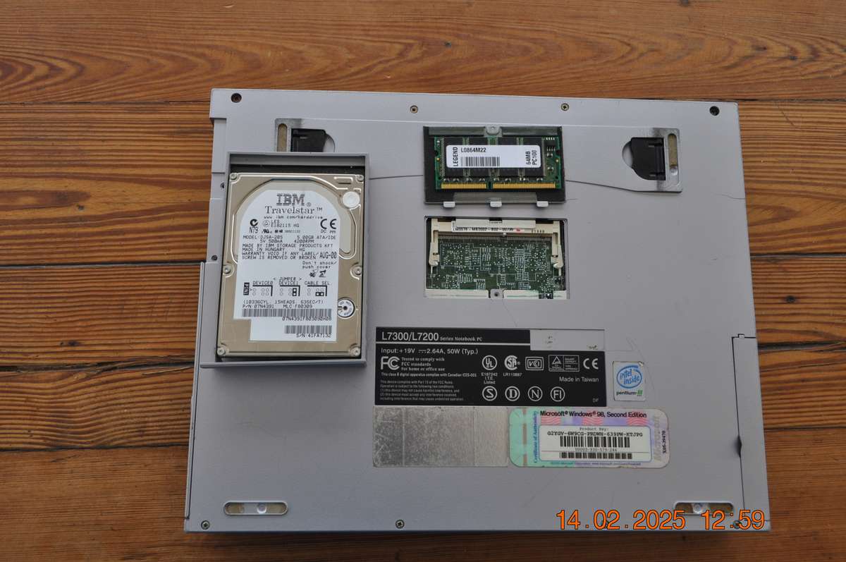 Old School IBM 5 Gig Computer Hard Drive And RAM