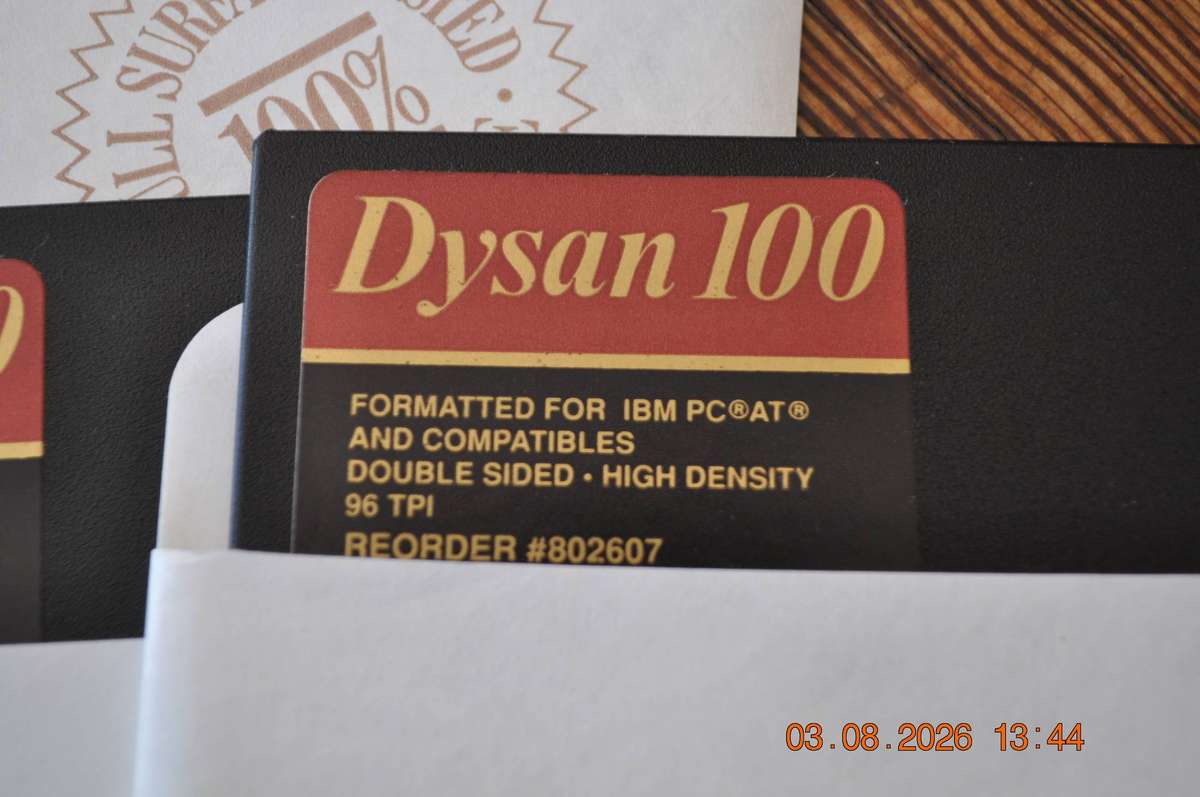 Vintage Dysan 100 5.25" Floppy Disks Premium 10-Pack (IBM/DOS Collector Item)
