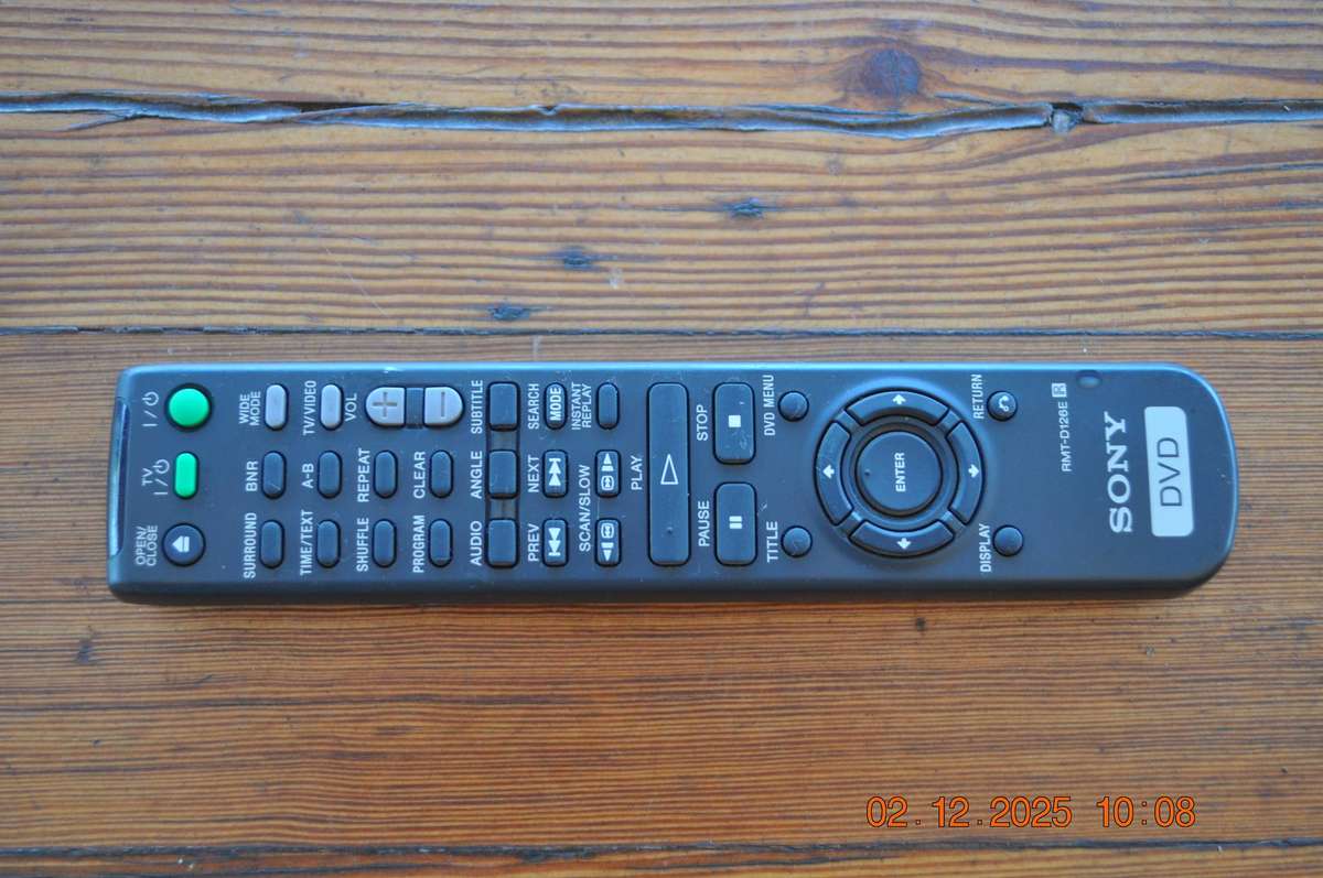 Original Sony DVD TV Remote Control RMT-D126E