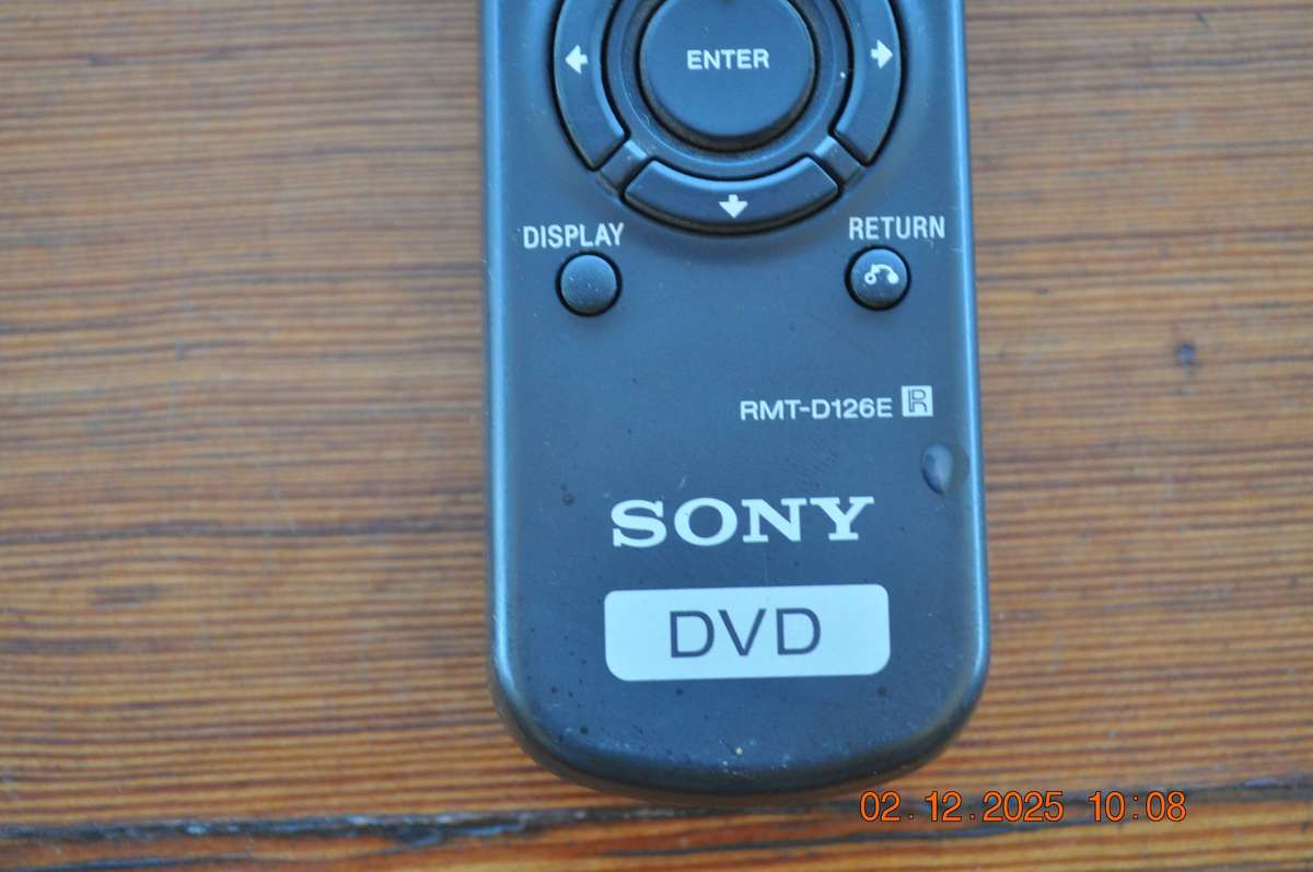 Original Sony DVD TV Remote Control RMT-D126E