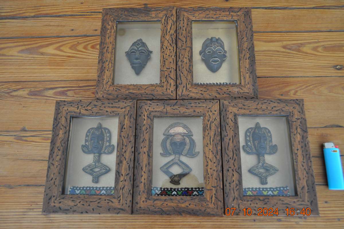 Framed African Mini Masks