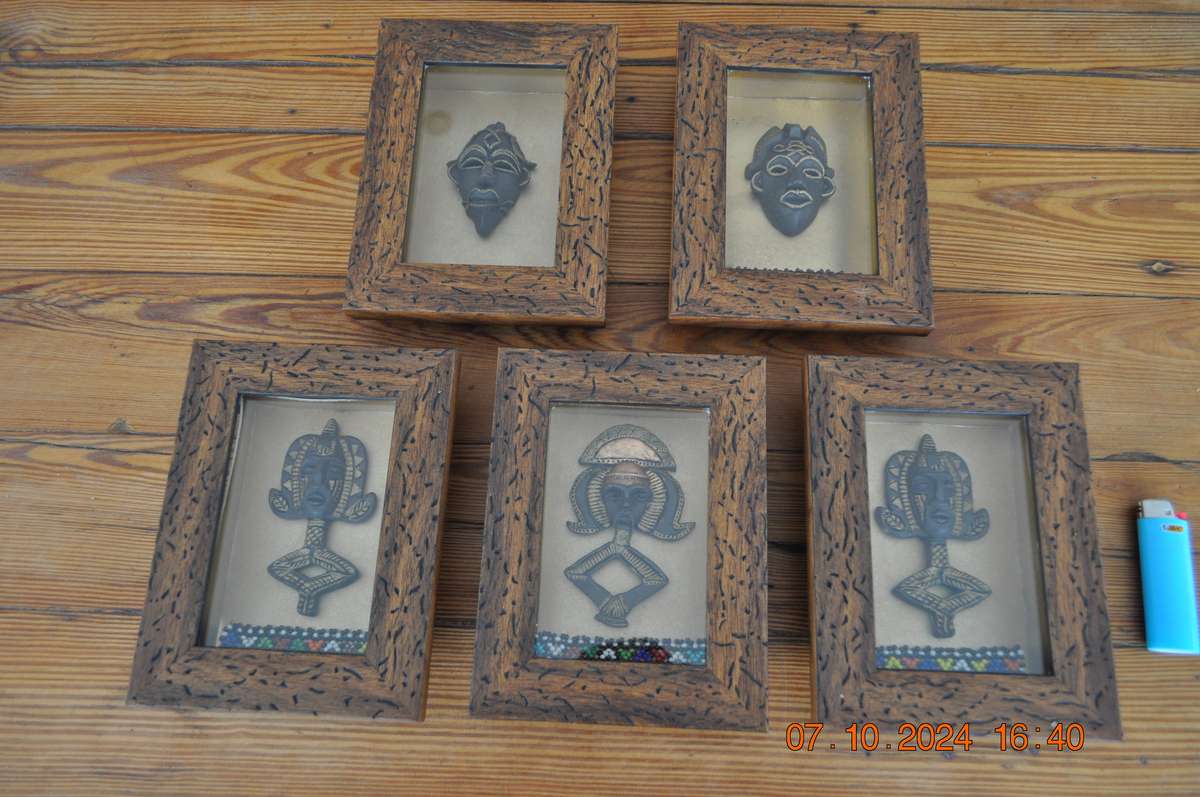 Framed African Mini Masks
