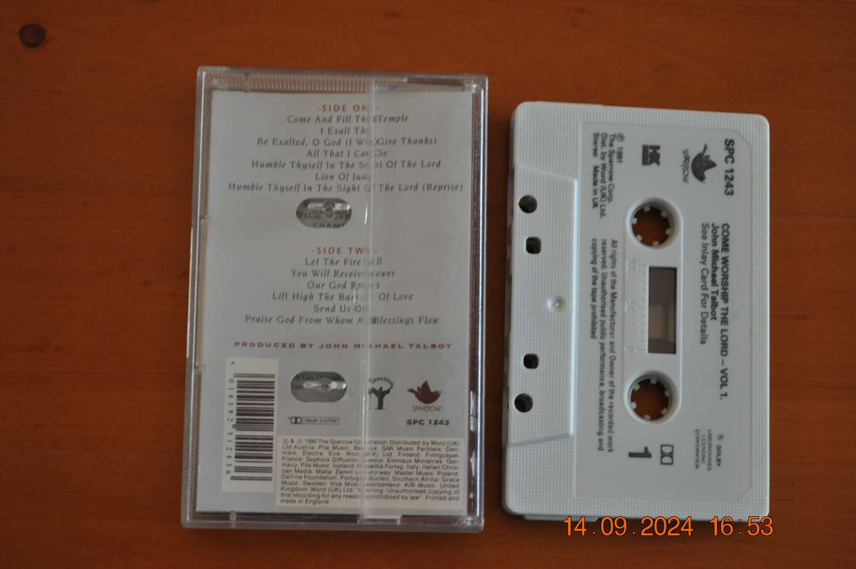 John Michael Talbot - Come Worship The Lord : Vol 1 (Cassette)