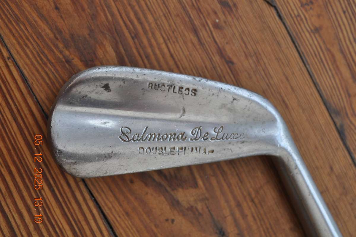 Vintage Salmona De Luxe 3 Iron Golf Club