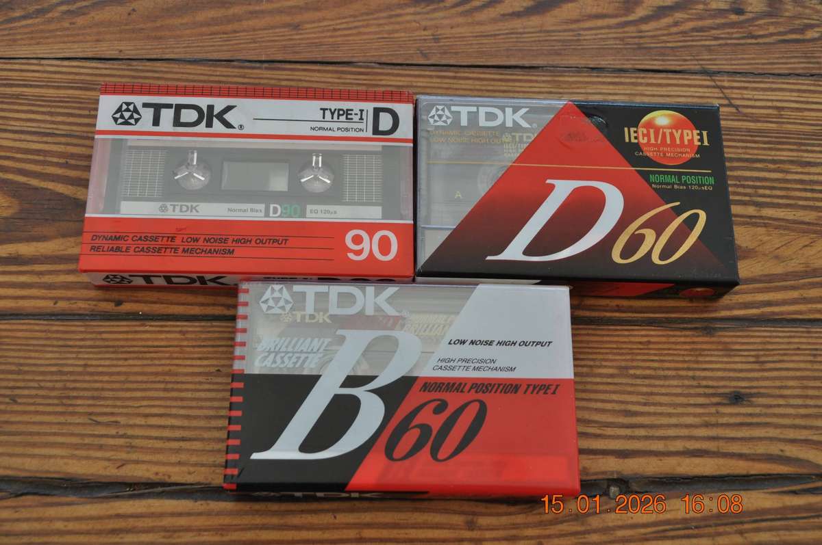 TDK D90 D60 Cassettes (new sealed)
