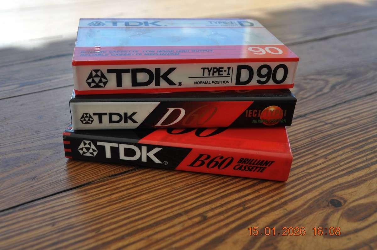 TDK D90 D60 Cassettes (new sealed)