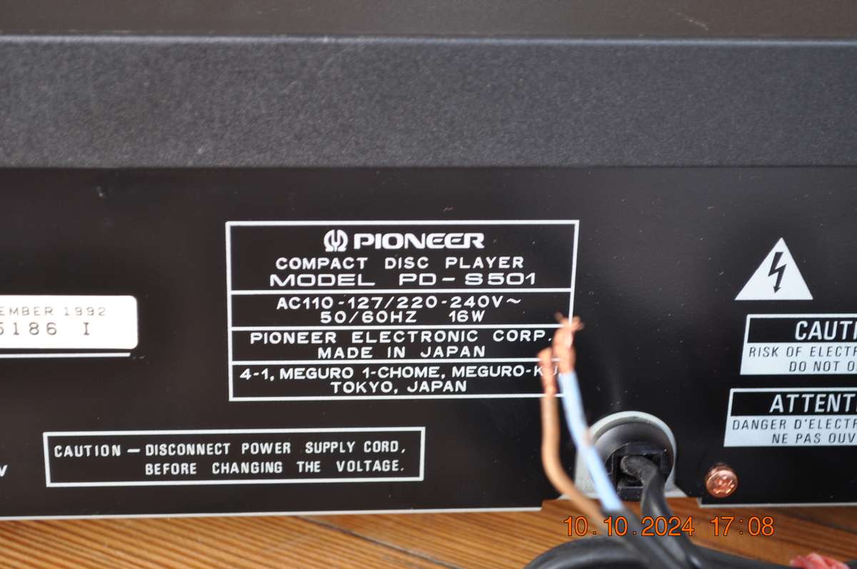 Pioneer PD-S501 CD Player