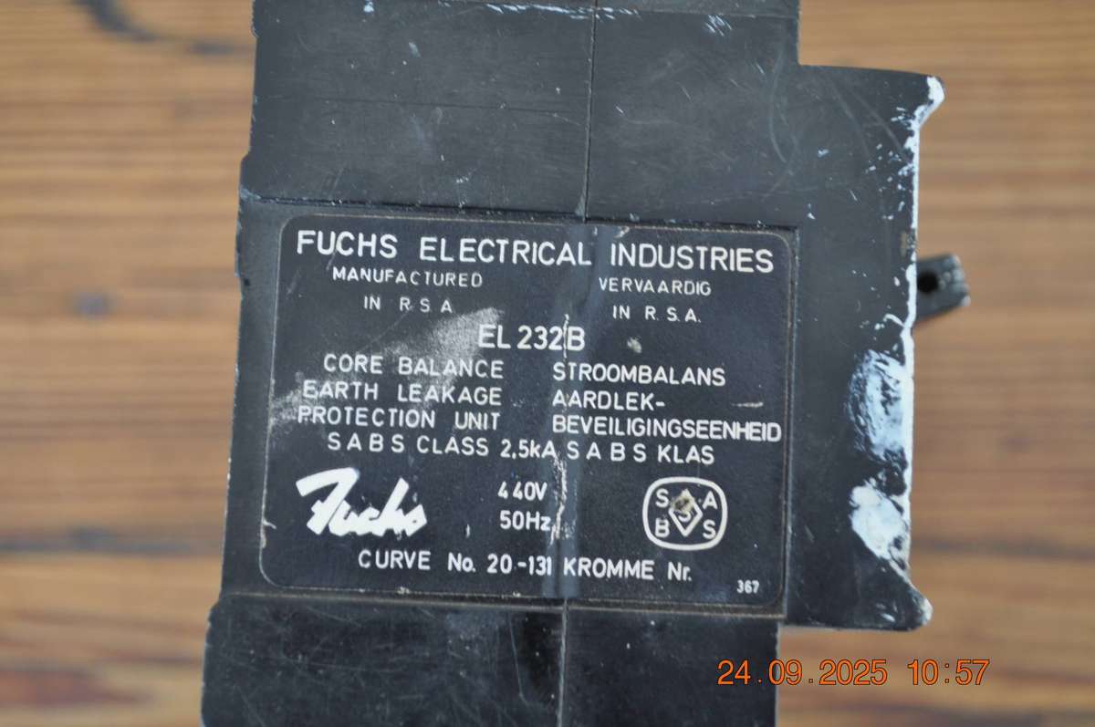 Vintage Fuchs Circuit Breaker (as is)