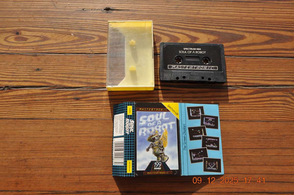 Vintage Spectrum Soul Of A Robot Game Cassette