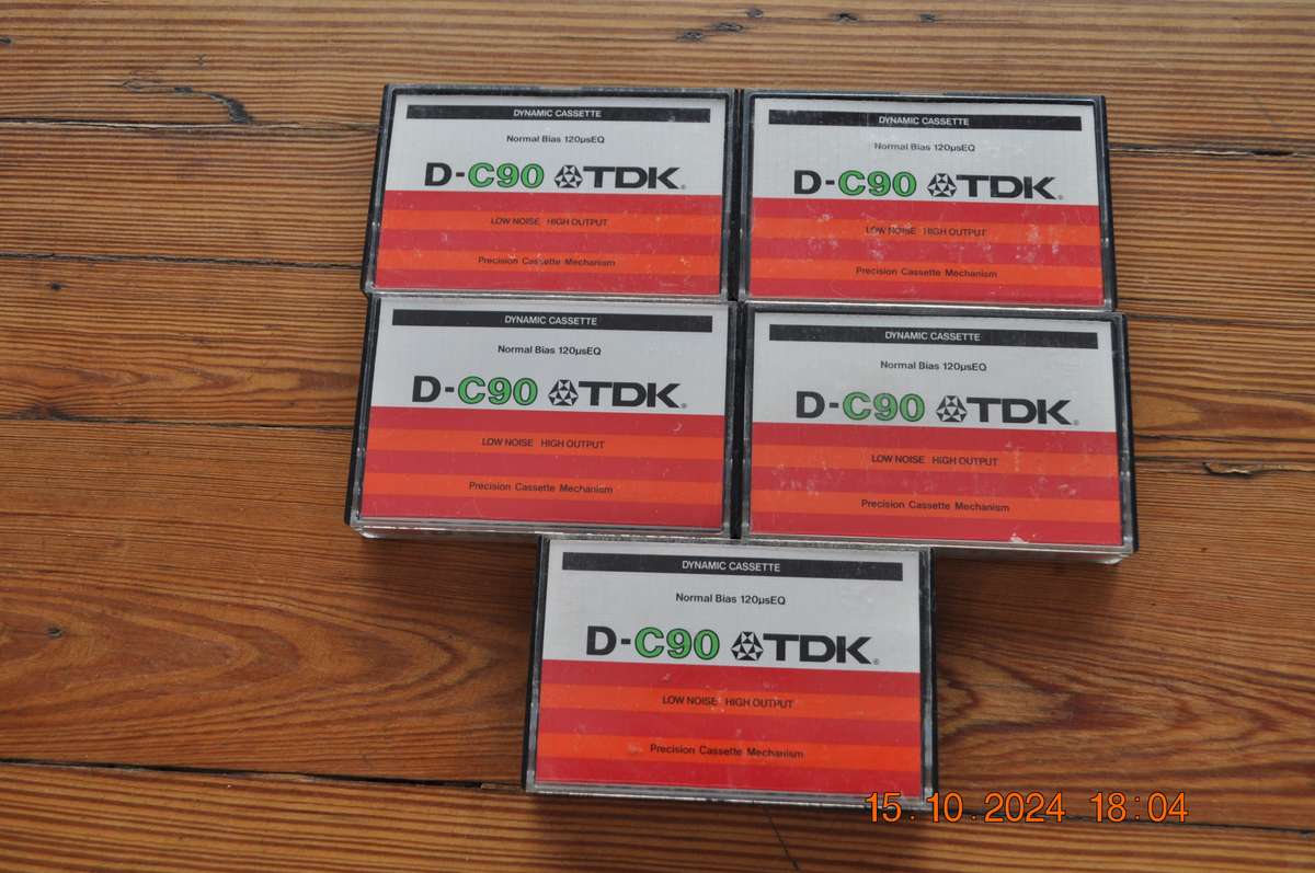 Old School TDK D-C90 Pre Owned Cassettes