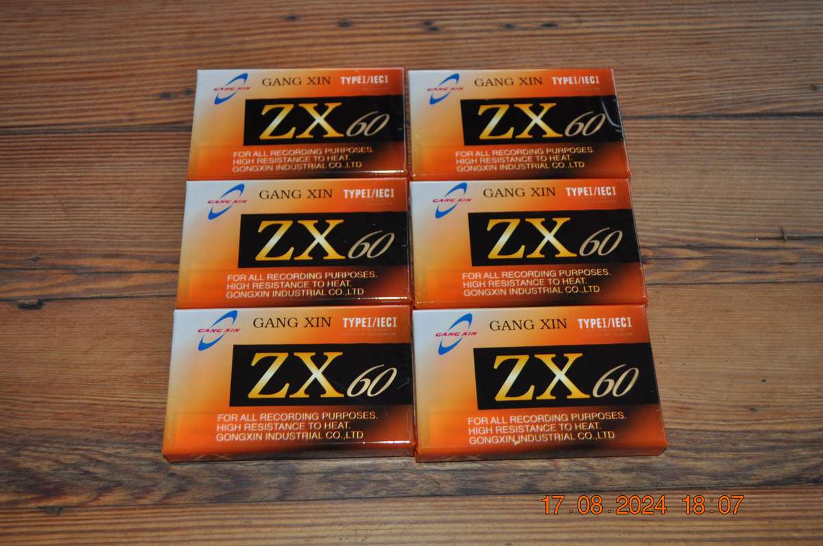 Old School ZX60 Cassettes X 6 New Sealed