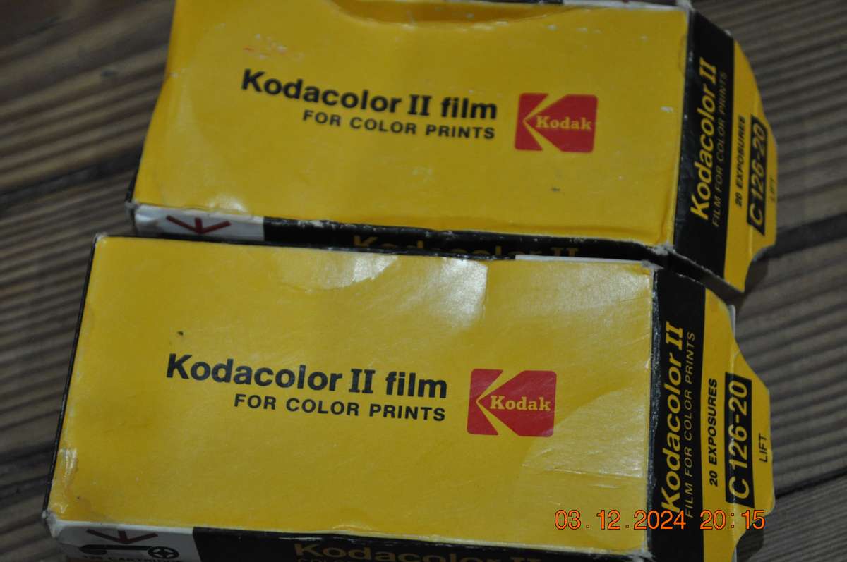 Kodak Camera Film Kodacolor II 126 Cartridge X 2 (expired)