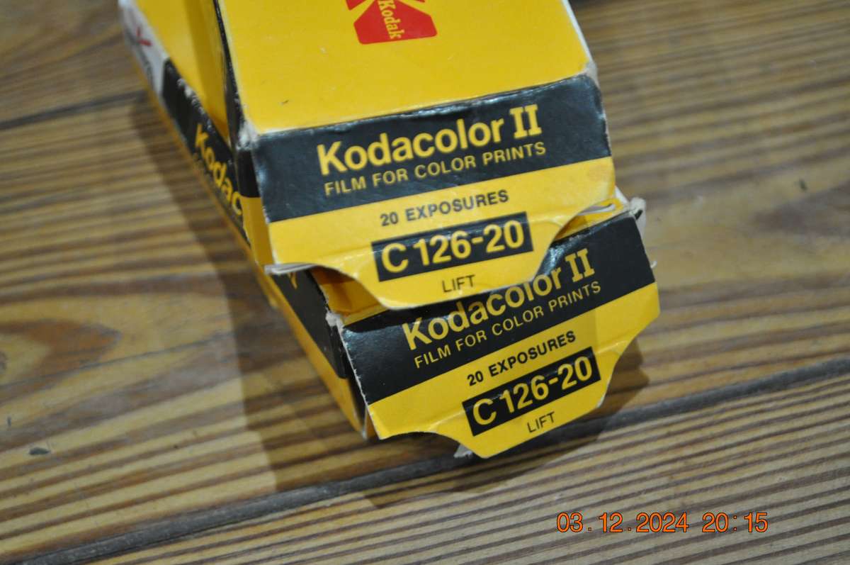 Kodak Camera Film Kodacolor II 126 Cartridge X 2 (expired)