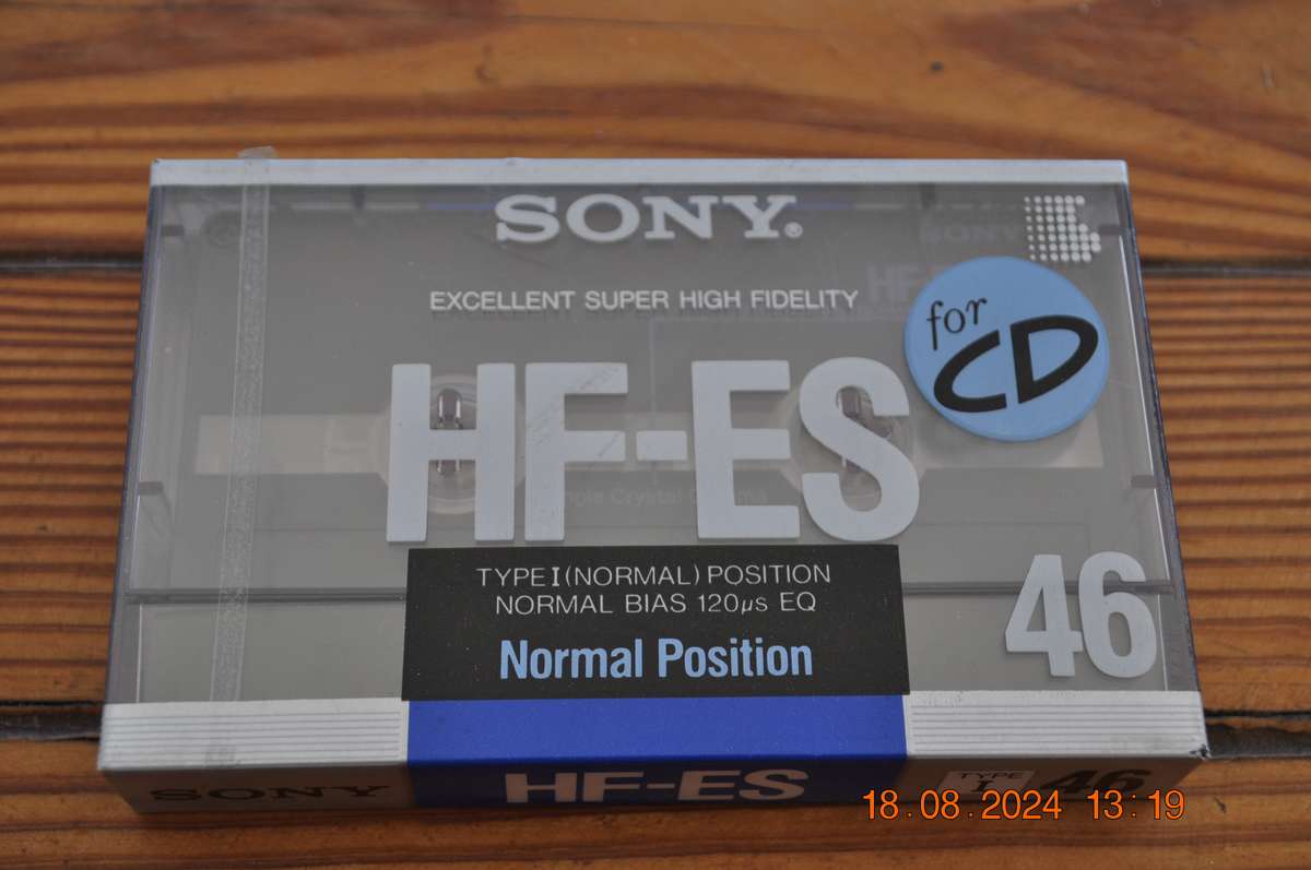 Old School Sony HF-ES 46 Cassette New Sealed